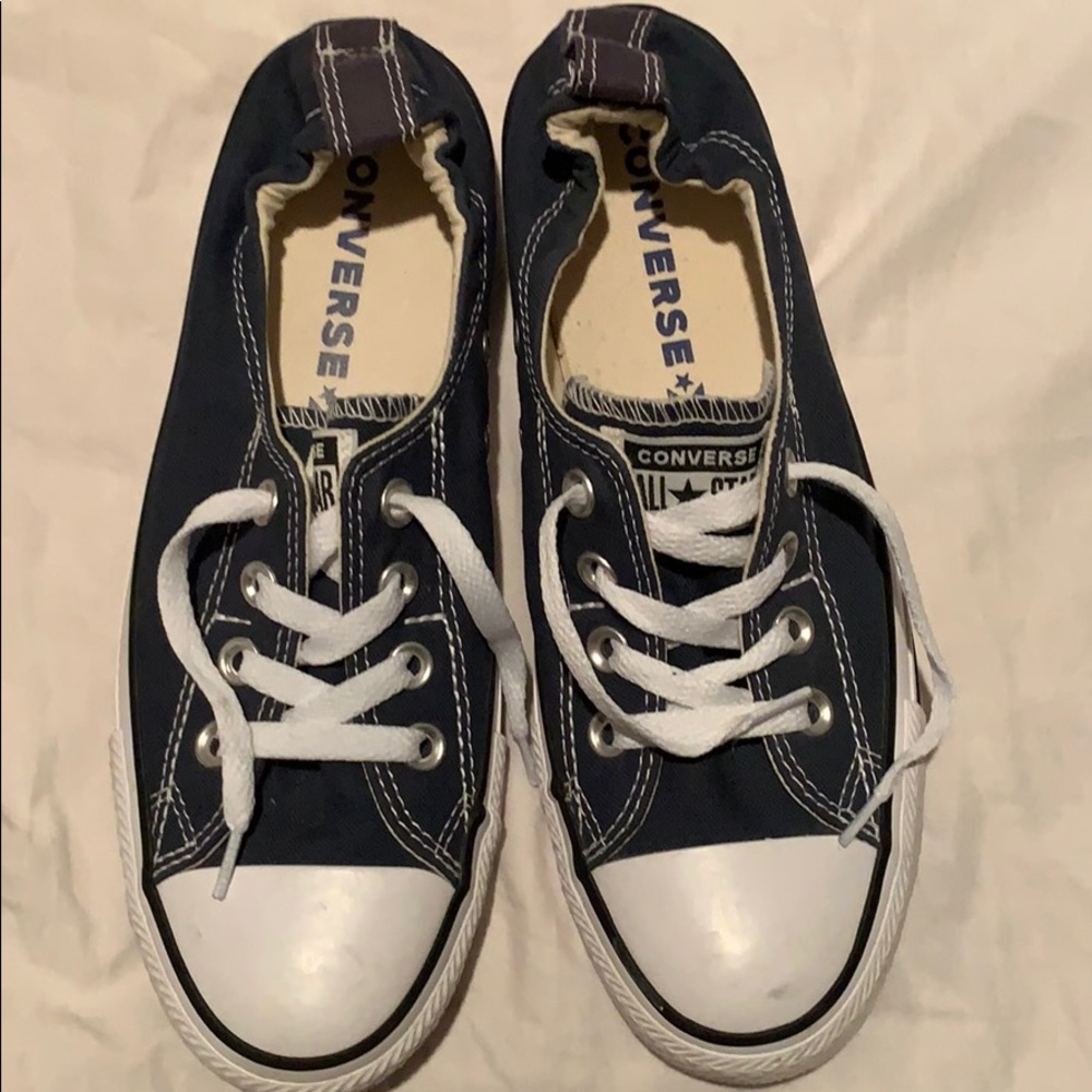 Converse Blue Slip On Sneakers